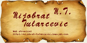 Mijobrat Tularčević vizit kartica